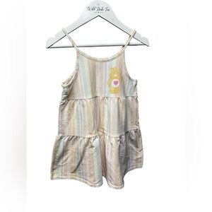 Striped Sleeveless CareBear Pastel Cotton Blend Sundress 5T